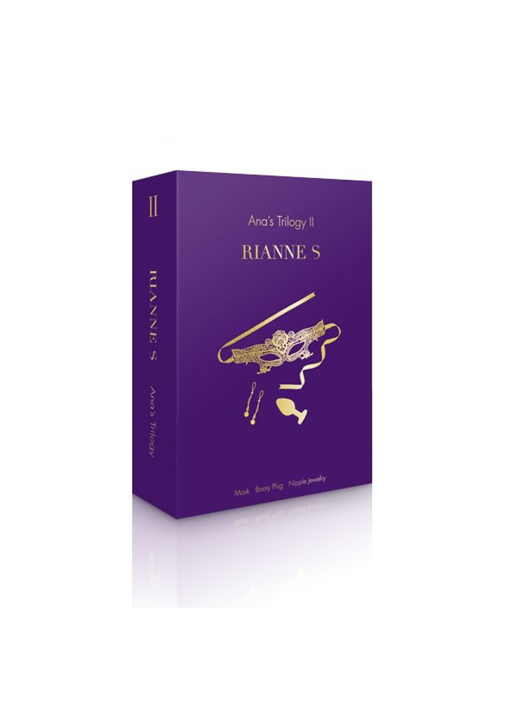 Романтический подарочный набор Ana's Trilogy Set II: пробка 2,7 см, лассо для сосков, маска RIANNE S (252383343)