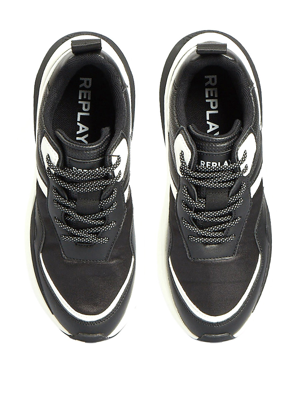 Кроссовки Replay чёрно-белые всесезоны (315667200)