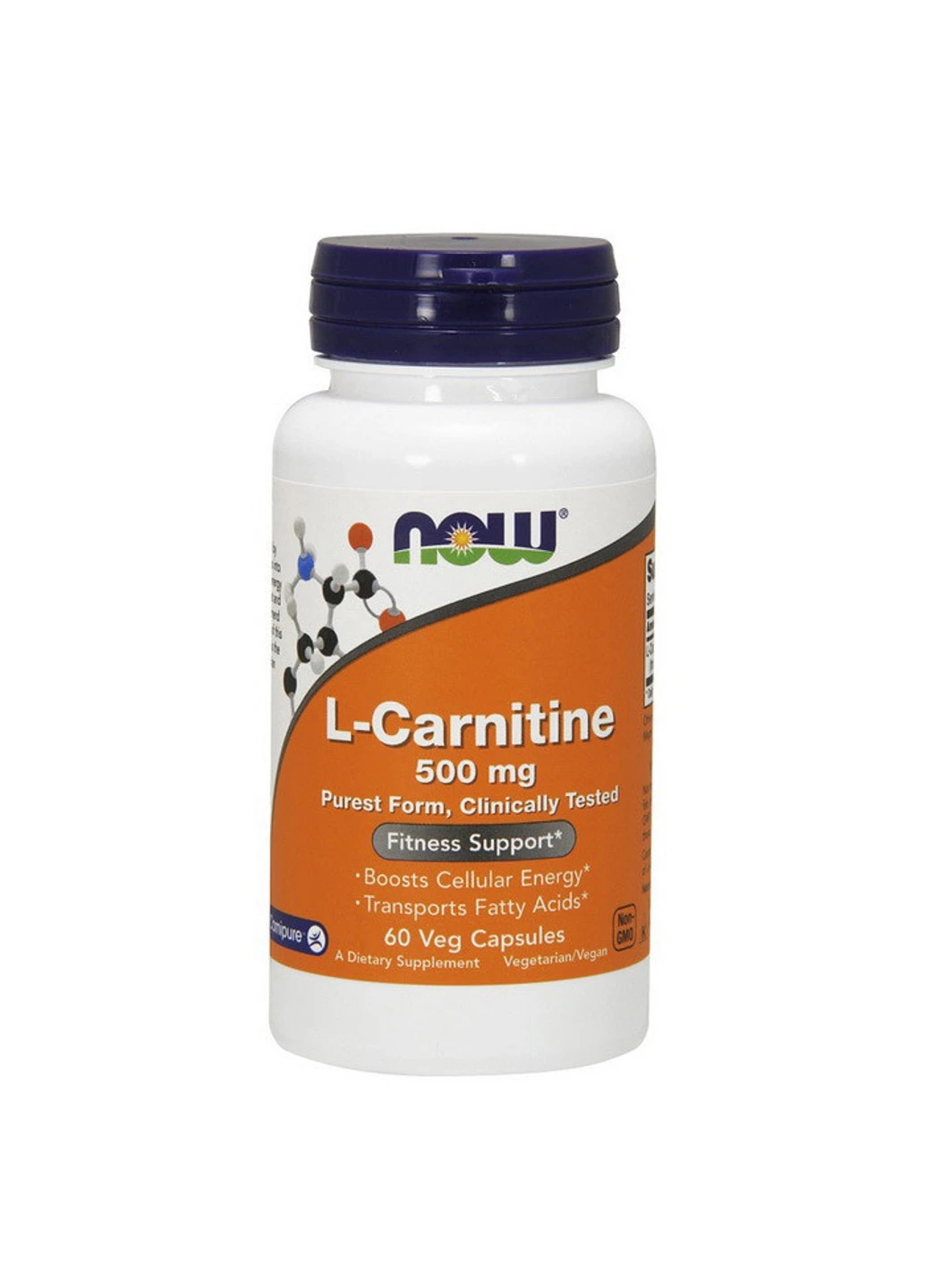 Л-карнітин L-Carnitine 500 mg (60 капс) нау фудс Now Foods (255362551)