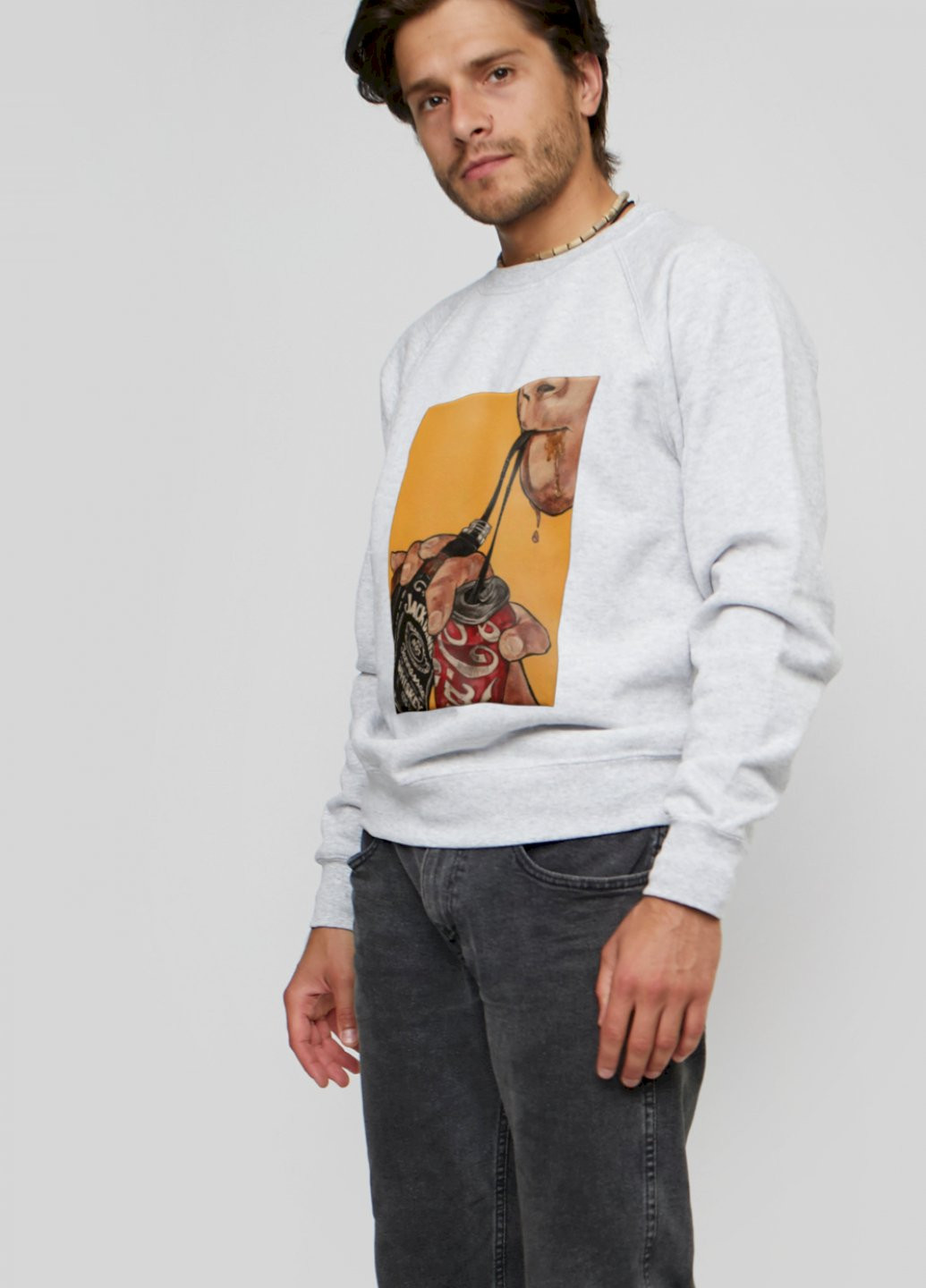 Сірий світшот YAPPI (198688772)