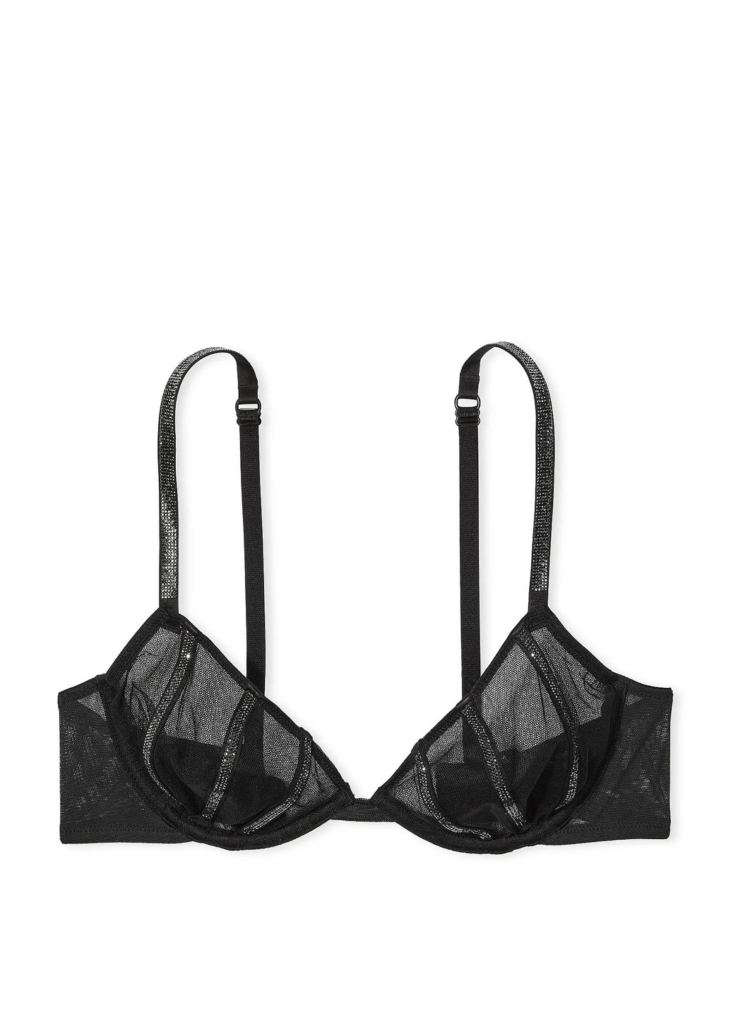 Чорний демісезонний комплект (бюстгальтер, трусики) Victoria's Secret