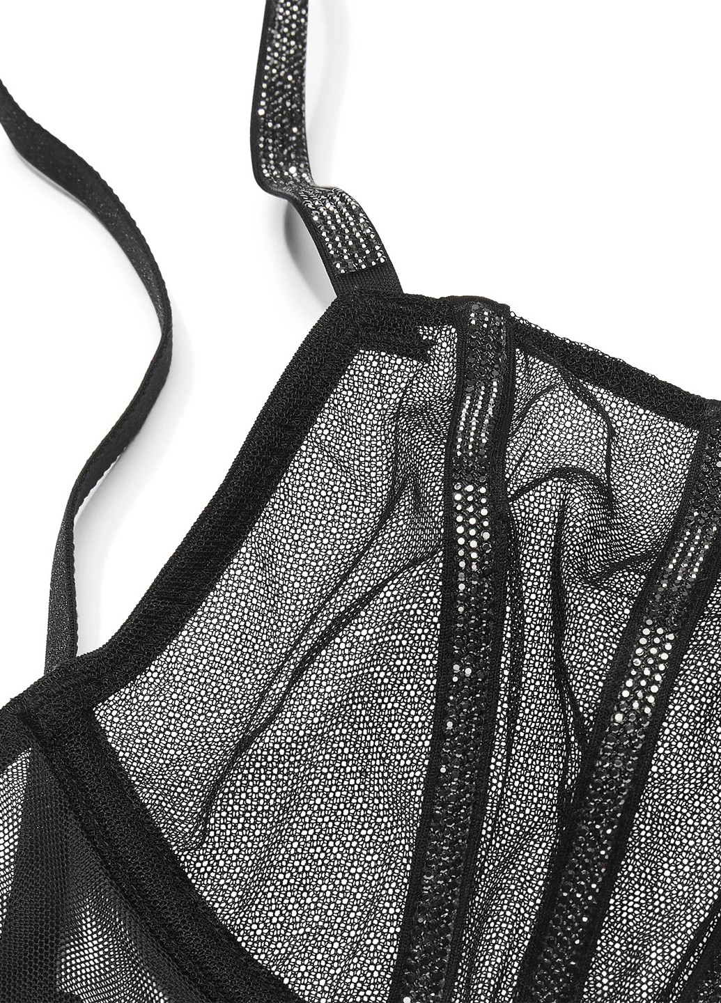 Чорний демісезонний комплект (бюстгальтер, трусики) Victoria's Secret