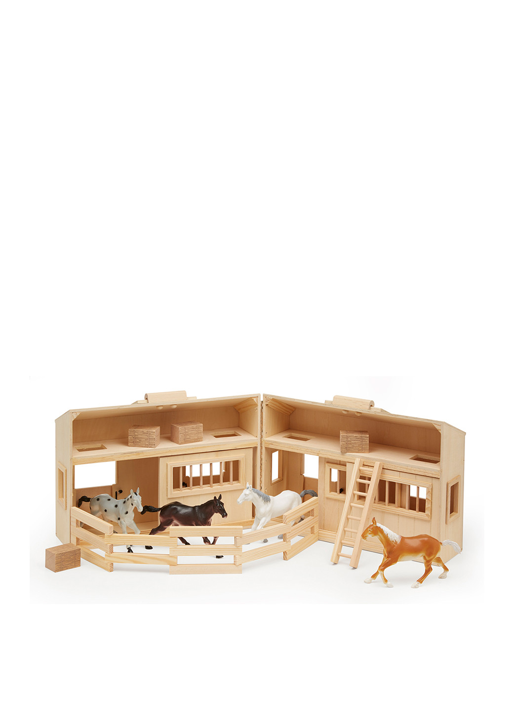 Дерев'яна стайня з конячками, 35х26х19, 5 см Melissa & Doug (251711124)