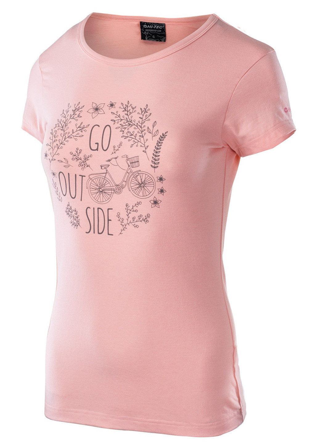 Светло-розовая летняя футболка Hi-Tec