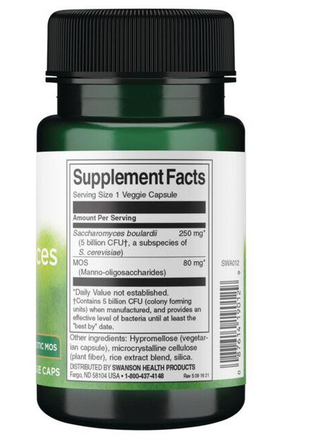 Sacharomyces Boulardii 30 Veg Caps Swanson (256380230)