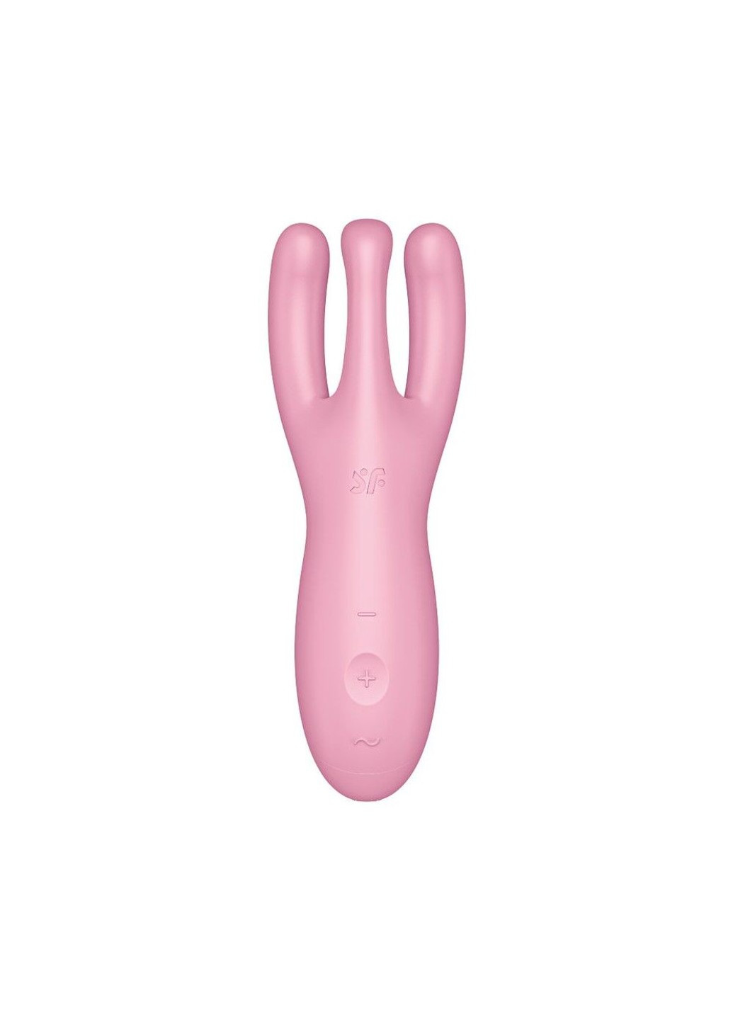 Клиторальный смарт вибратор Threesome 4 Pink с тремя пальчиками Satisfyer (253906344)