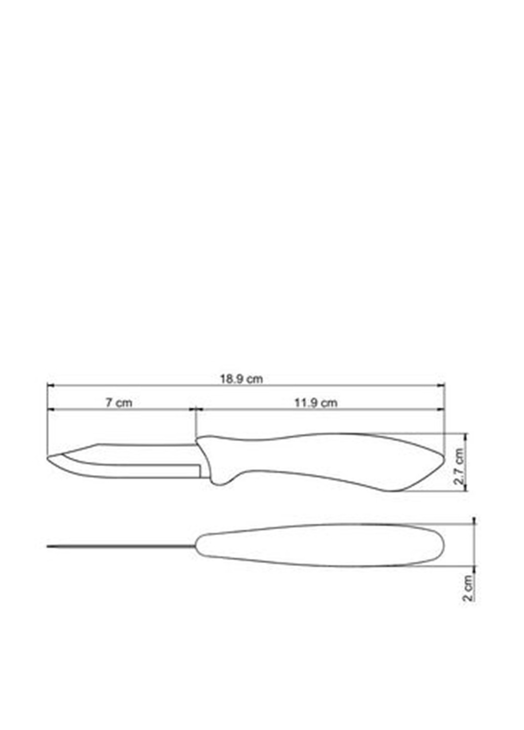 Нож для овощей, 76 мм Tramontina (108264693)