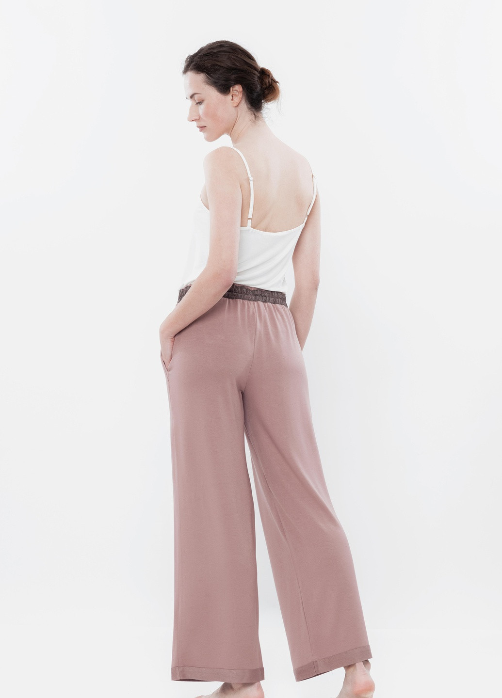 Брюки жіночі S пудра 03179 Effetto (254845292)