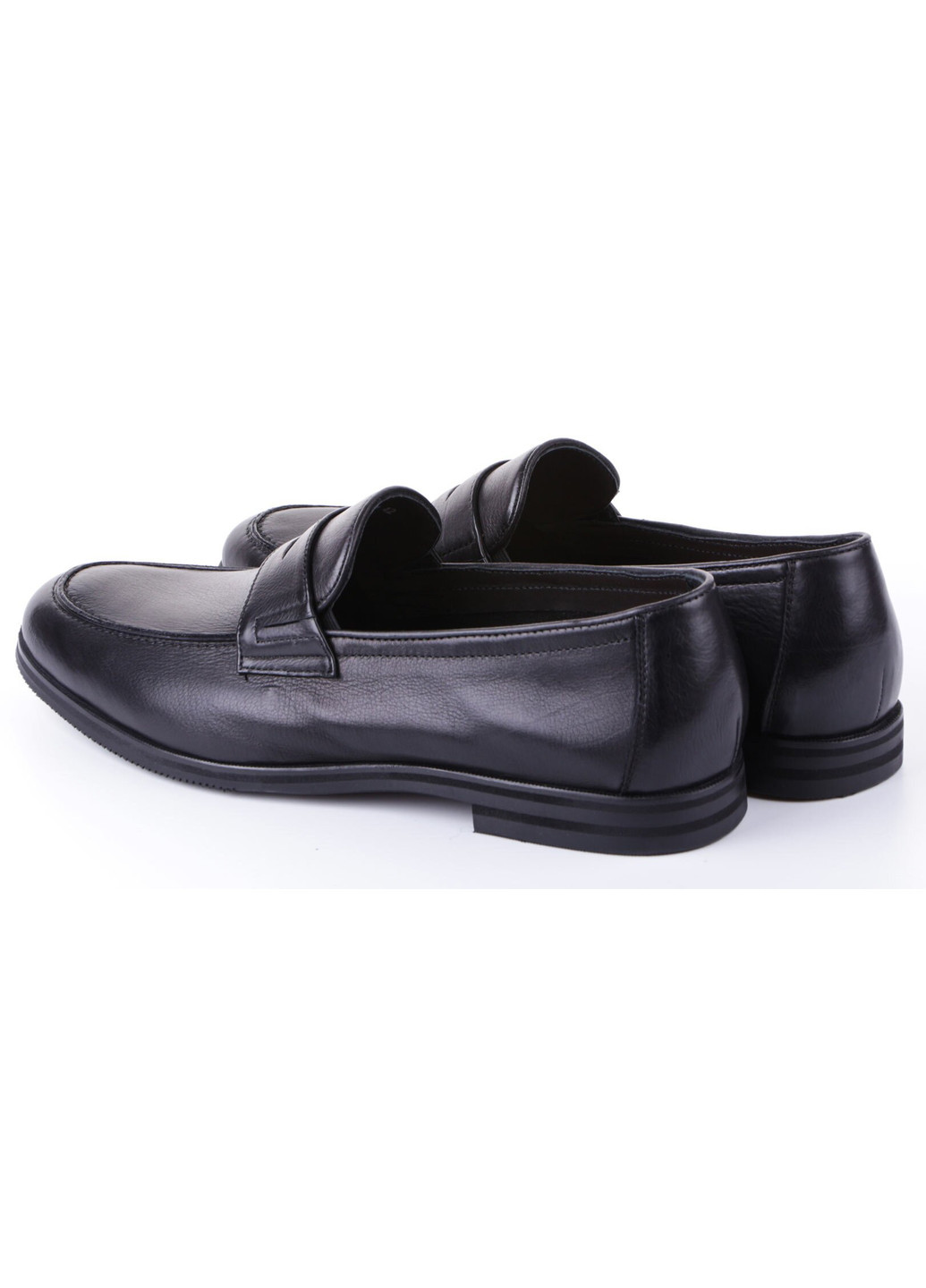 Черные мужские классические туфли 195098 Cosottinni без шнурков