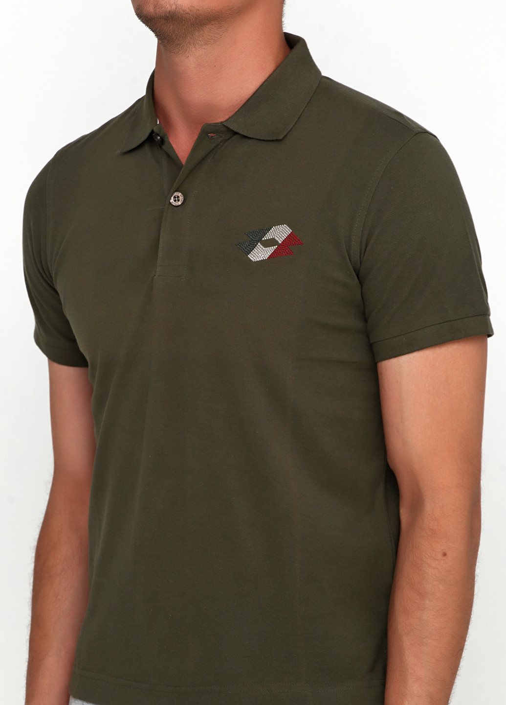 Темно-зеленая футболка-футболка для мужчин Lotto с логотипом