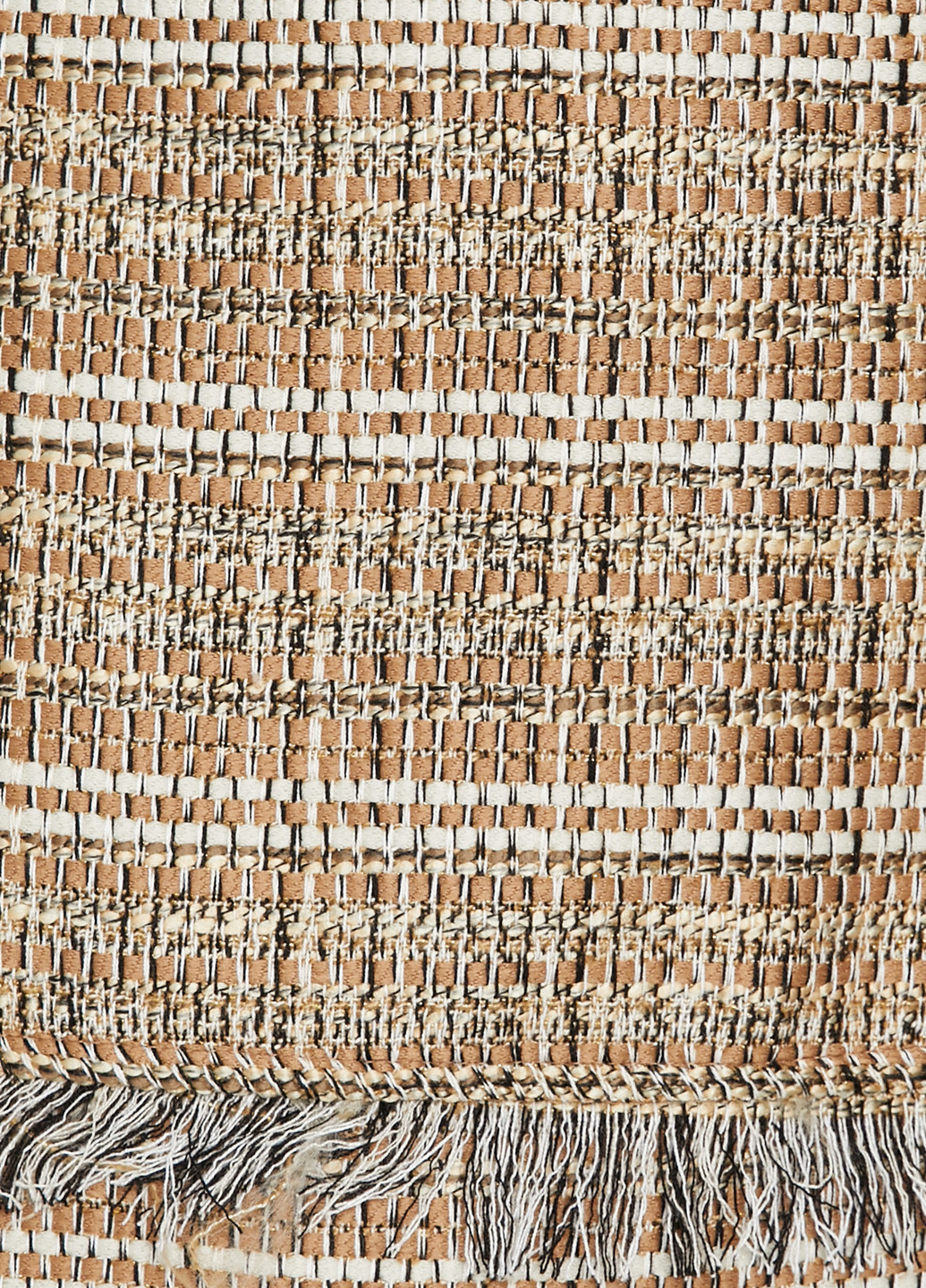 Светло-коричневая кэжуал в клетку юбка KOTON а-силуэта (трапеция)