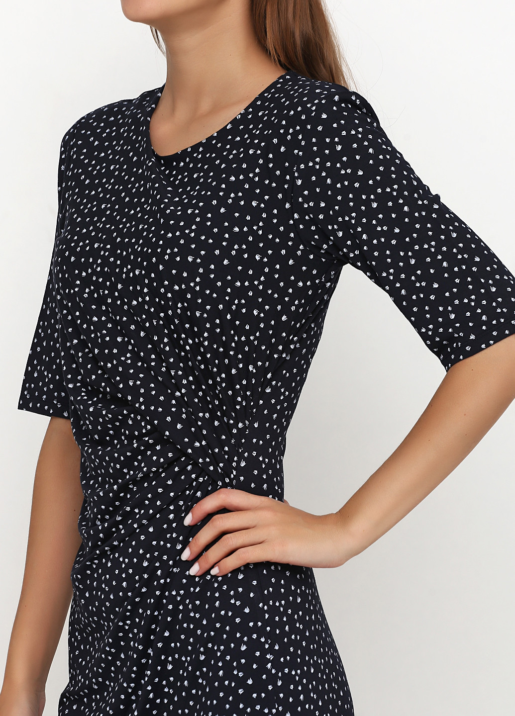 Темно-синее кэжуал платье футляр Whistles с рисунком