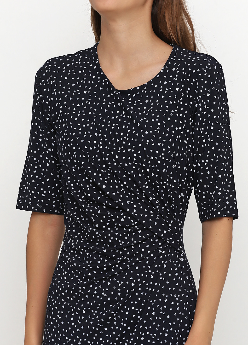 Темно-синее кэжуал платье футляр Whistles с рисунком