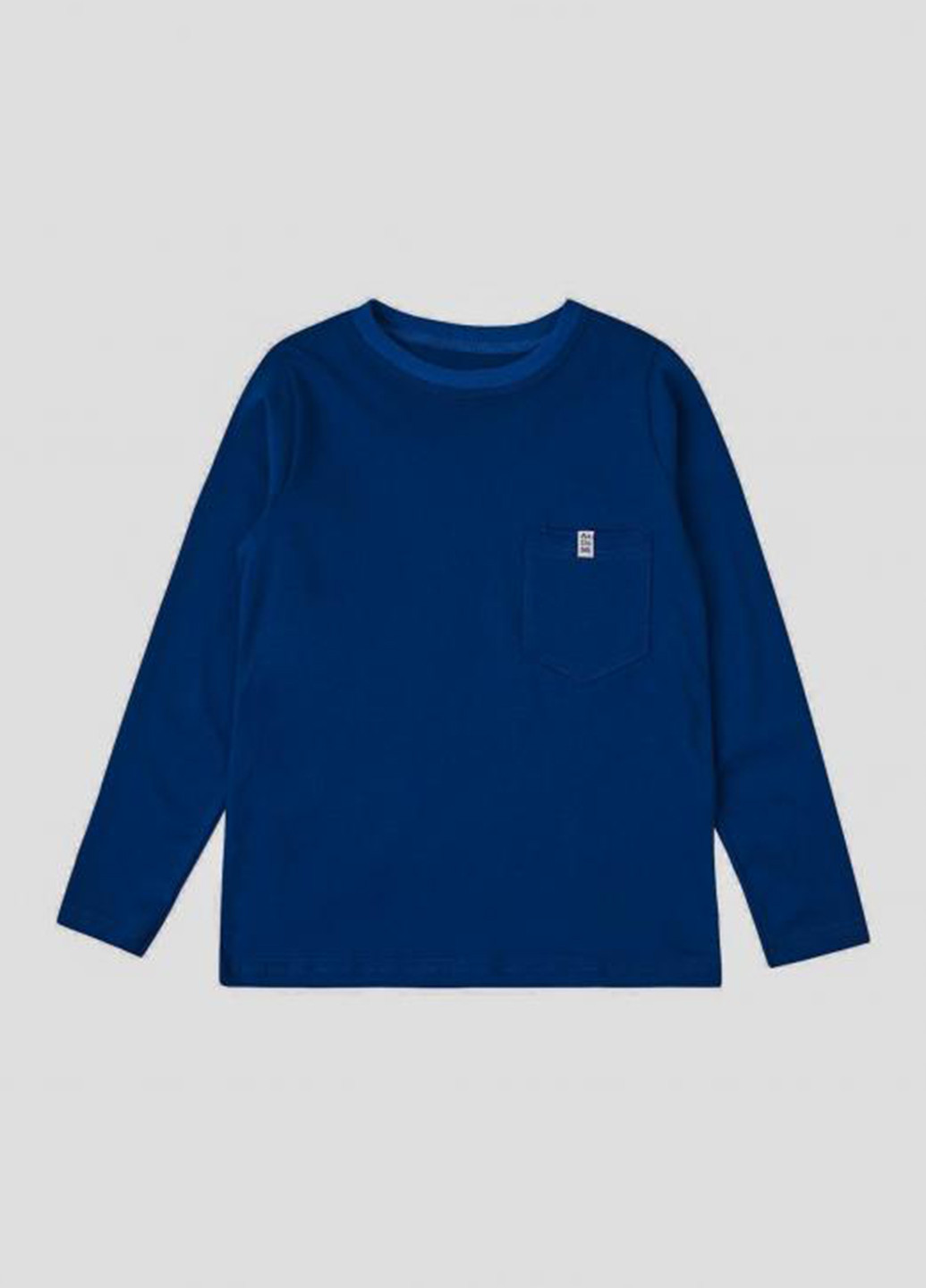 Синий демисезонный кэжуал лонгслив ArDoMi однотонный