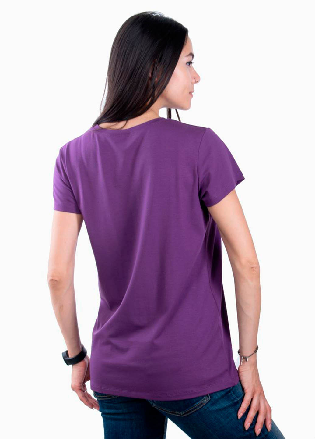 Фиолетовая всесезон футболка женская jerry фиолетовый Power Футболки