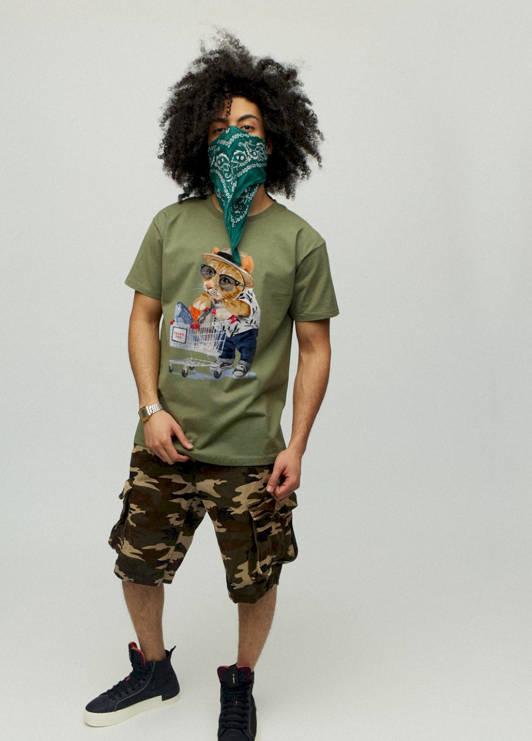 Хакі (оливкова) футболка чоловіча YAPPI