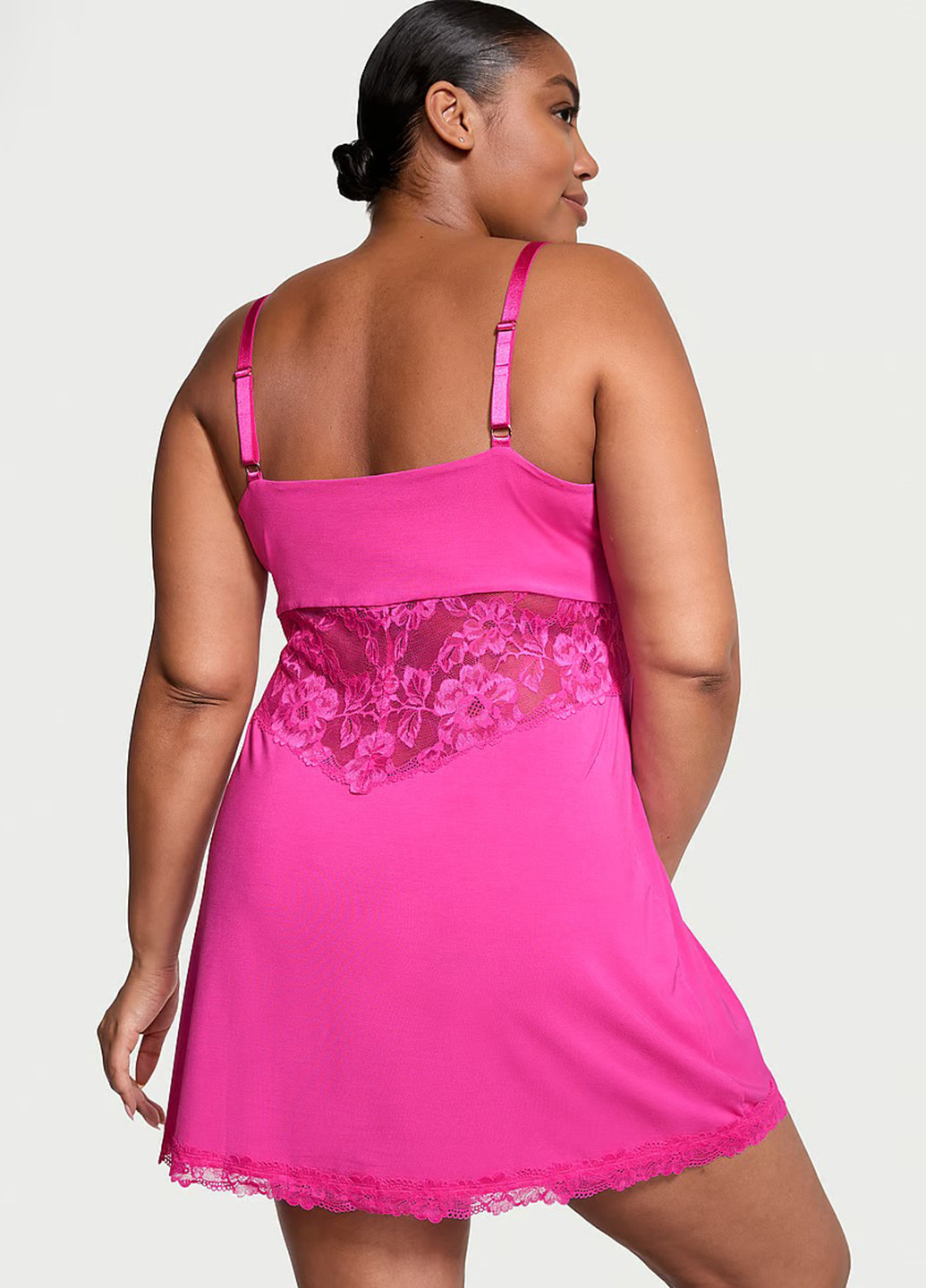 Рожева домашній сукня сукня-майка Victoria's Secret однотонна