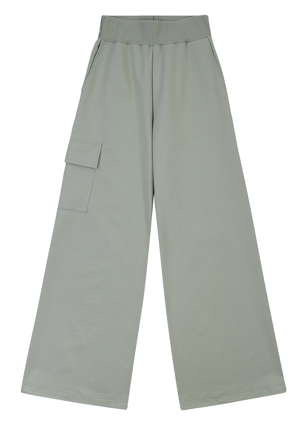 Зеленые кэжуал демисезонные карго, палаццо брюки Garnamama