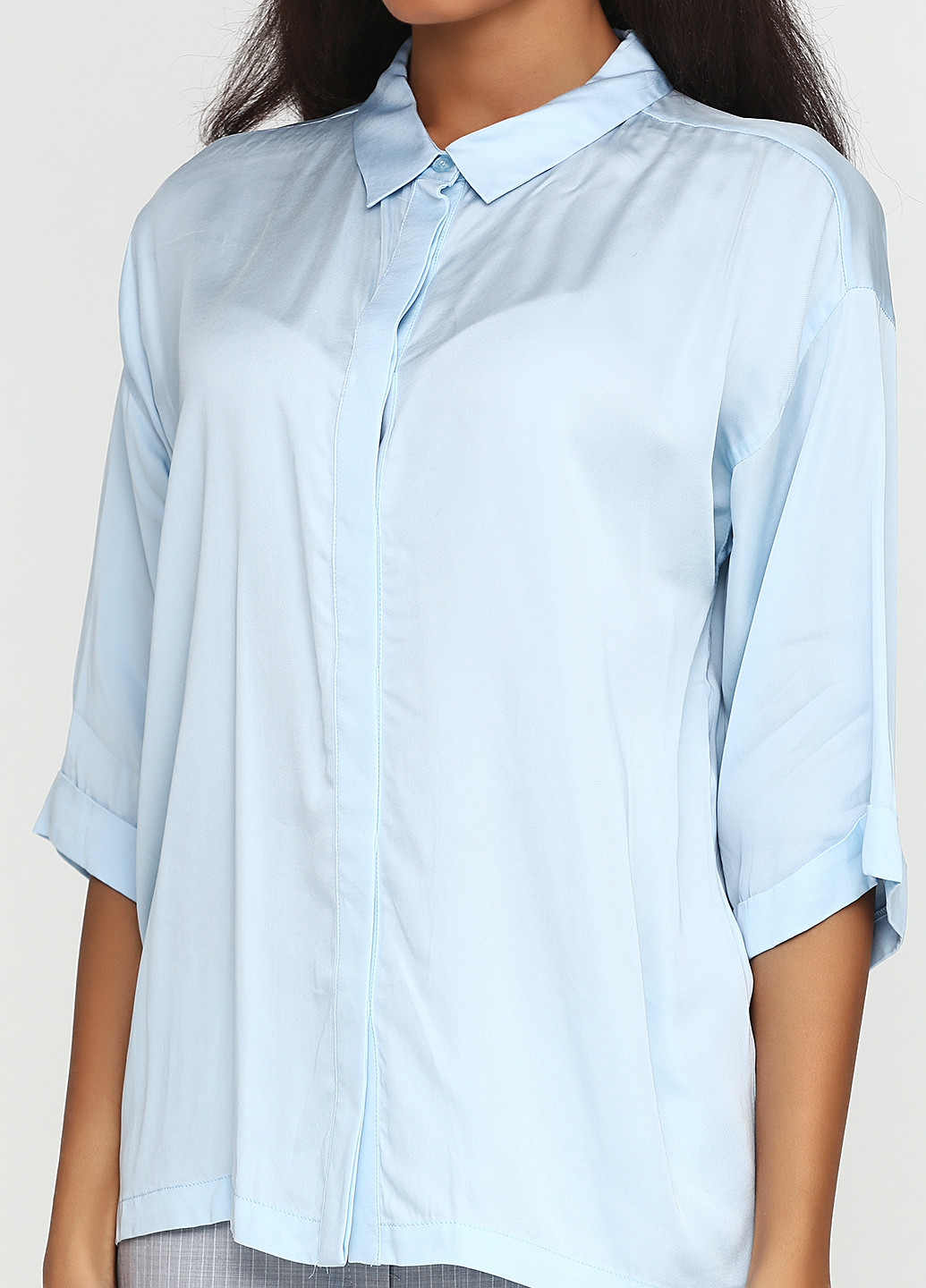 Голубая демисезонная блуза Karen by Simonsen