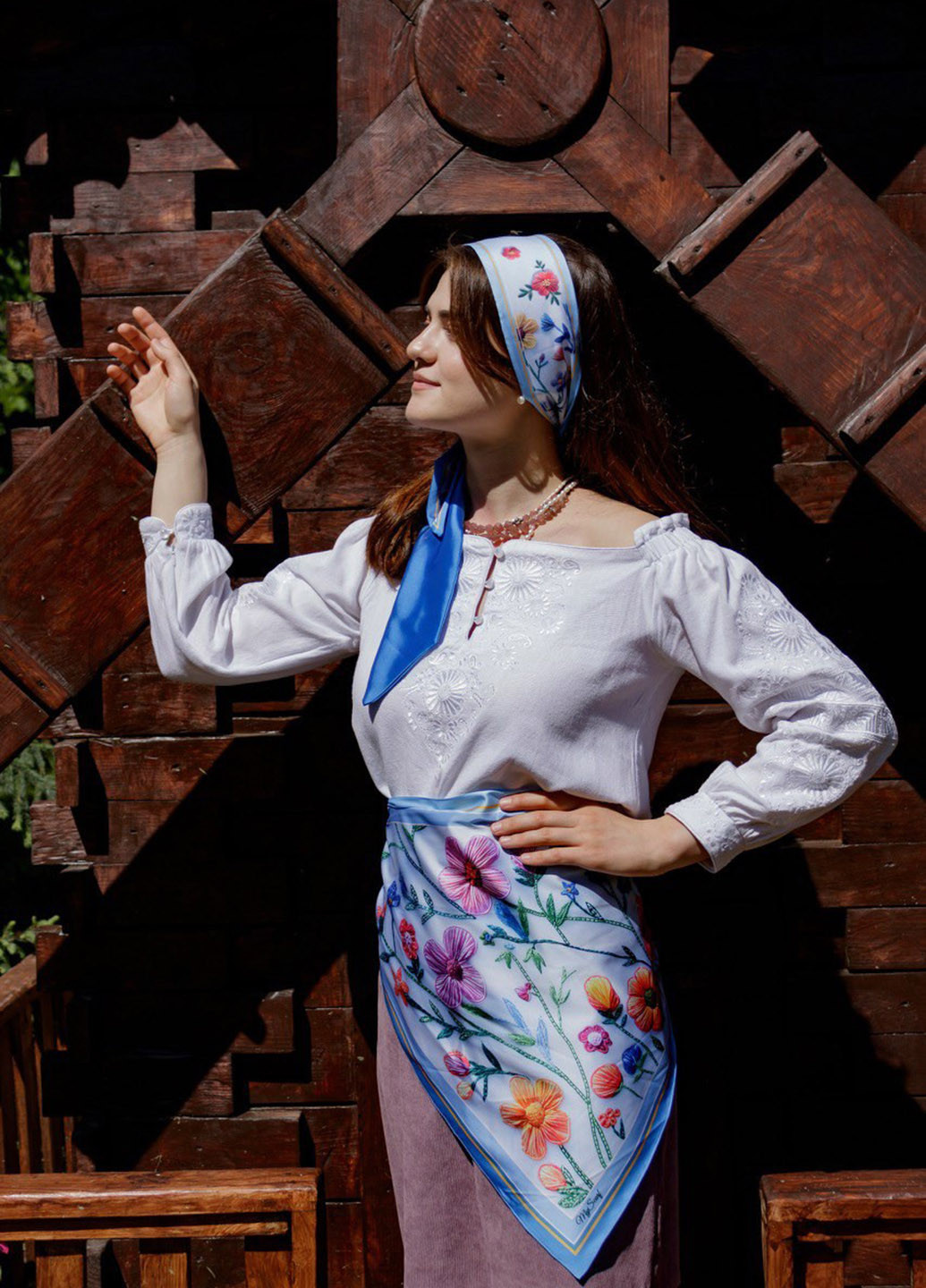 Платок, 90х90 см My Scarf (368110874)