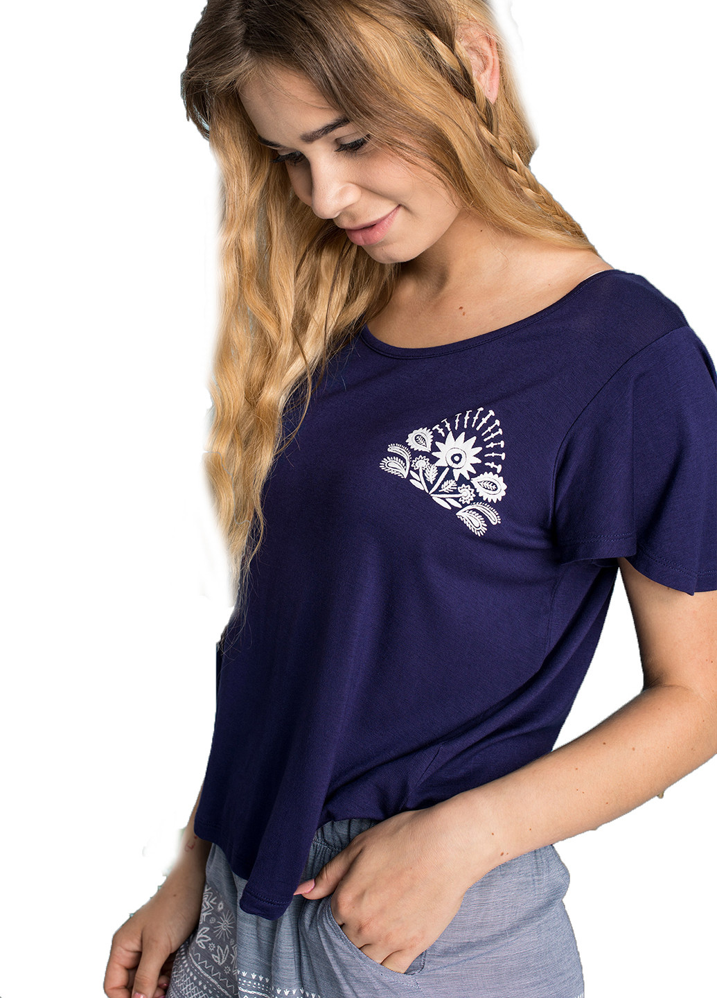 Фіолетовий демісезонний комплект (футболка, шорти) Key