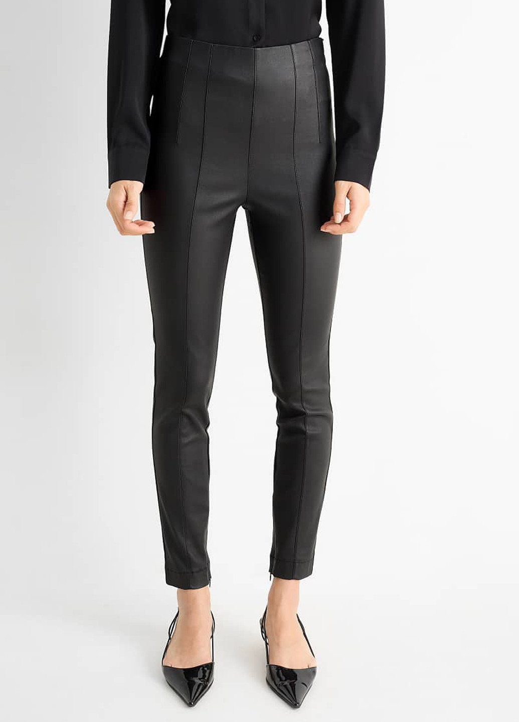 Черные демисезонные леггинсы C&A