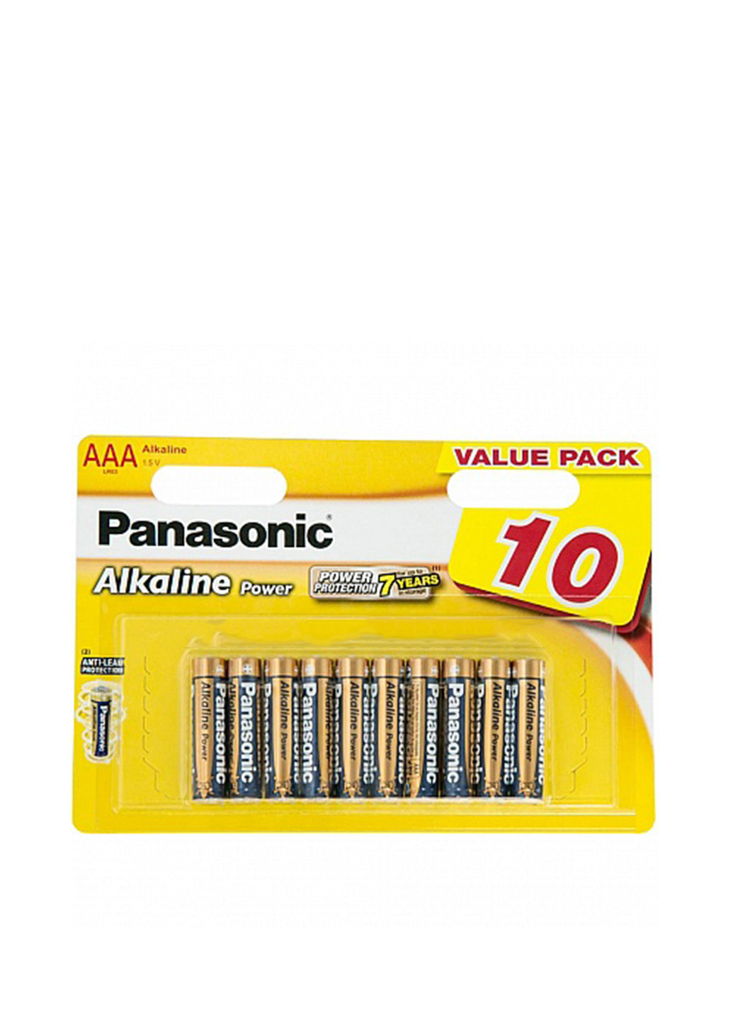 Батарейка ALKALINE POWER AAA BLI 10 (LR03REB / 10BW) Panasonic alkaline power aaa bli 10 (lr03reb/10bw) (138004396)