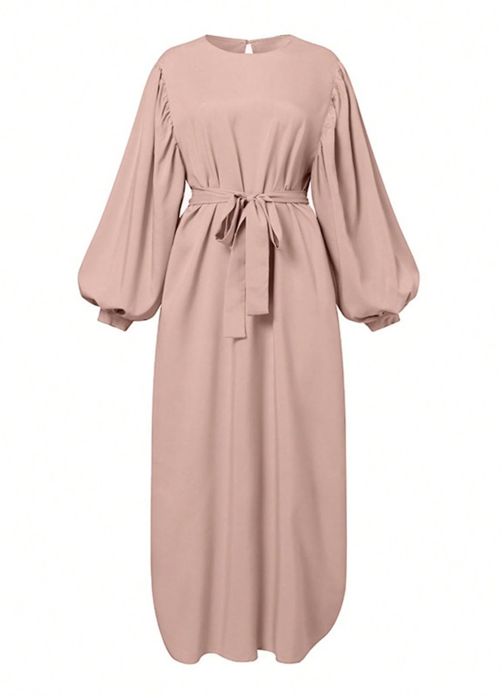 Светло-розовое вечернее, кэжуал платье SHEIN однотонное