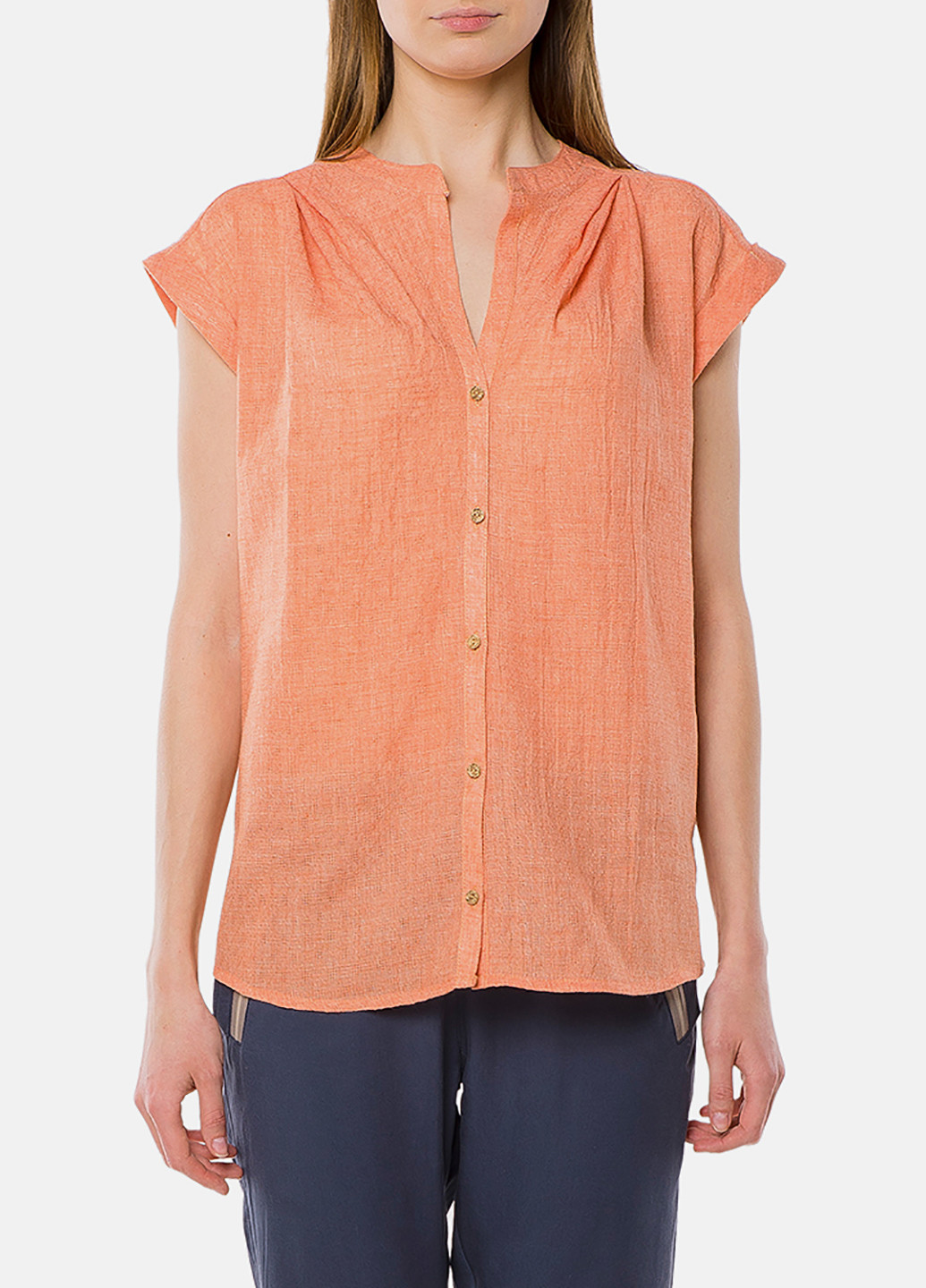 Оранжевая летняя блуза MR 520
