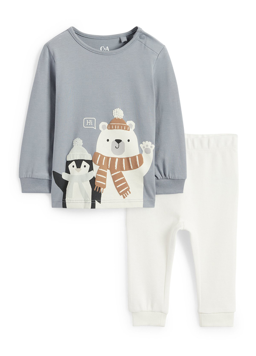 Комбинированная всесезон пижама (лонгслив, брюки) лонгслив + брюки C&A