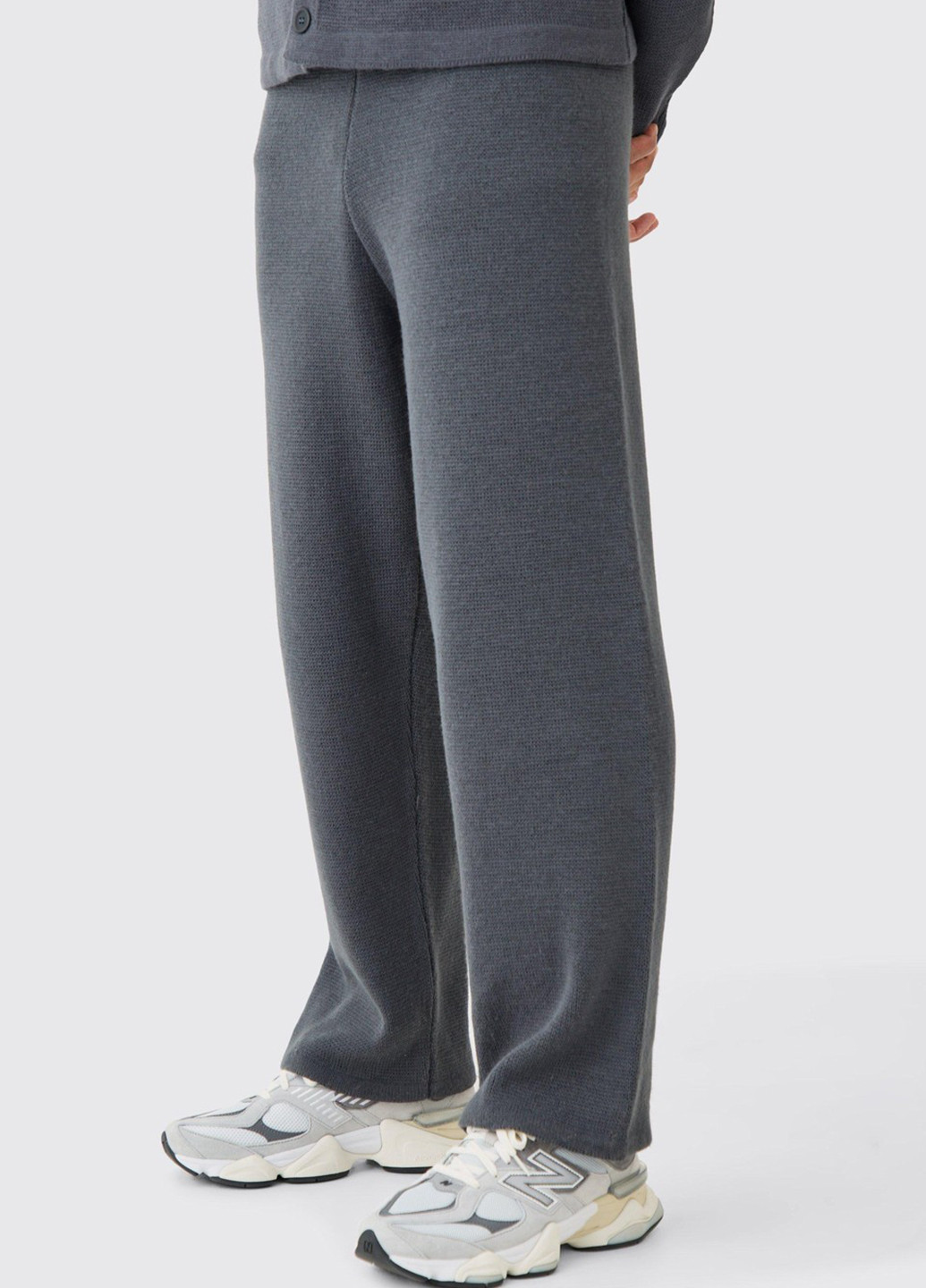 Графитовые кэжуал демисезонные прямые брюки Boohoo