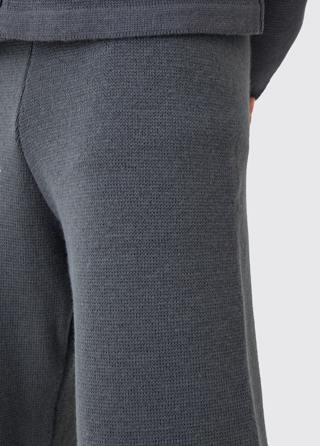 Графитовые кэжуал демисезонные прямые брюки Boohoo