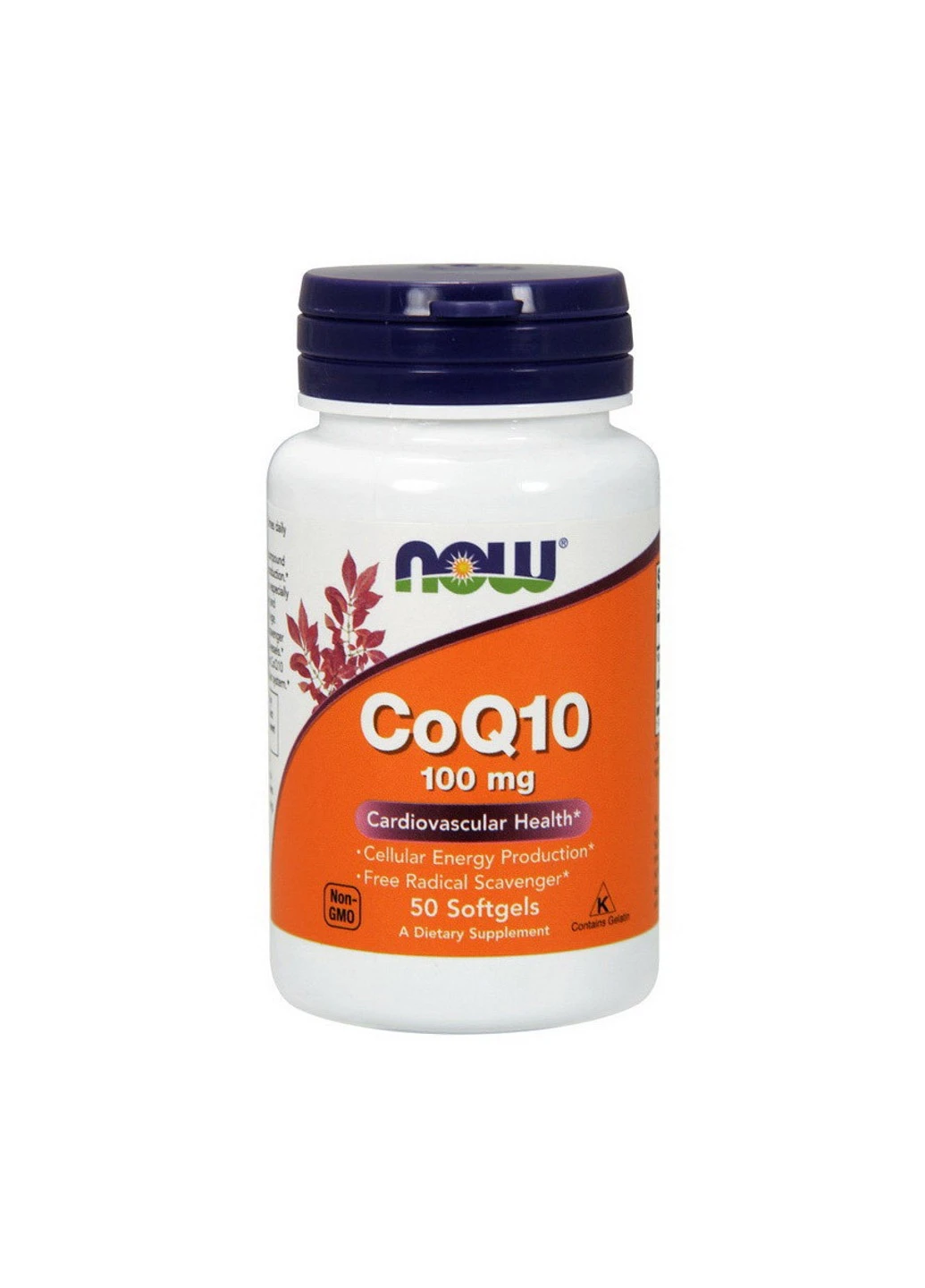 Коэнзим Q10 CoQ10 100 mg (50 капс) нау фудс Now Foods (255410297)