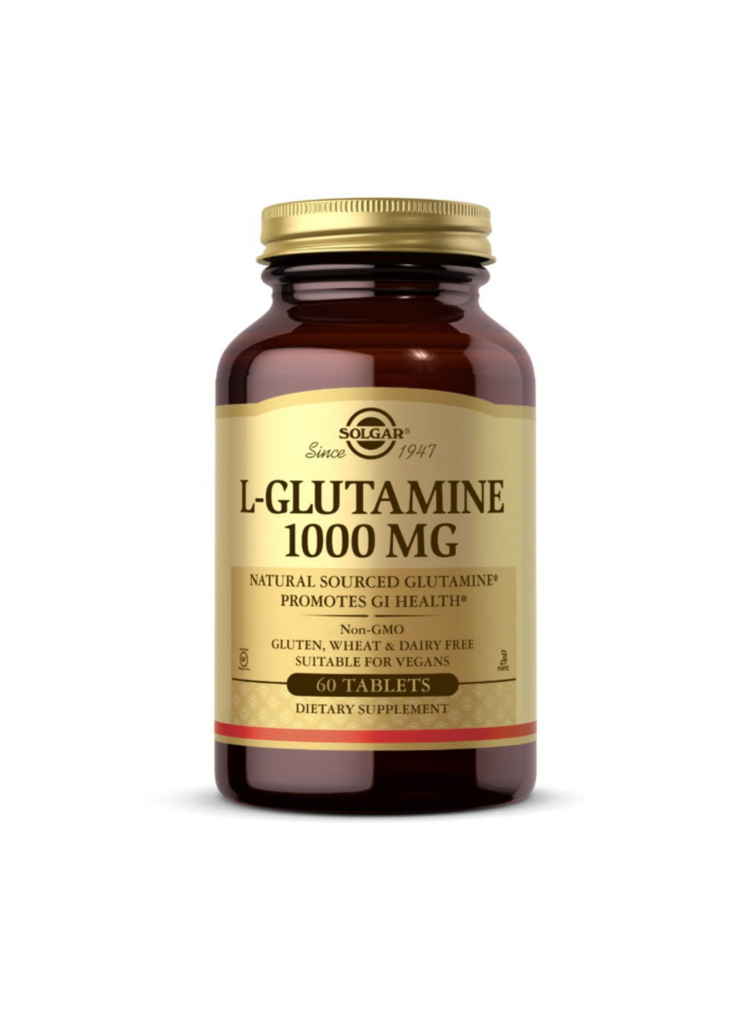 Глютамин L-Glutamine 1000 mg 60 таблеток Solgar (255363559)