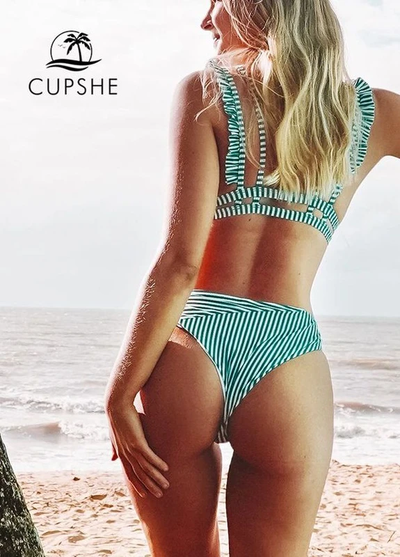 Комбинированный летний купальник CUPSHE