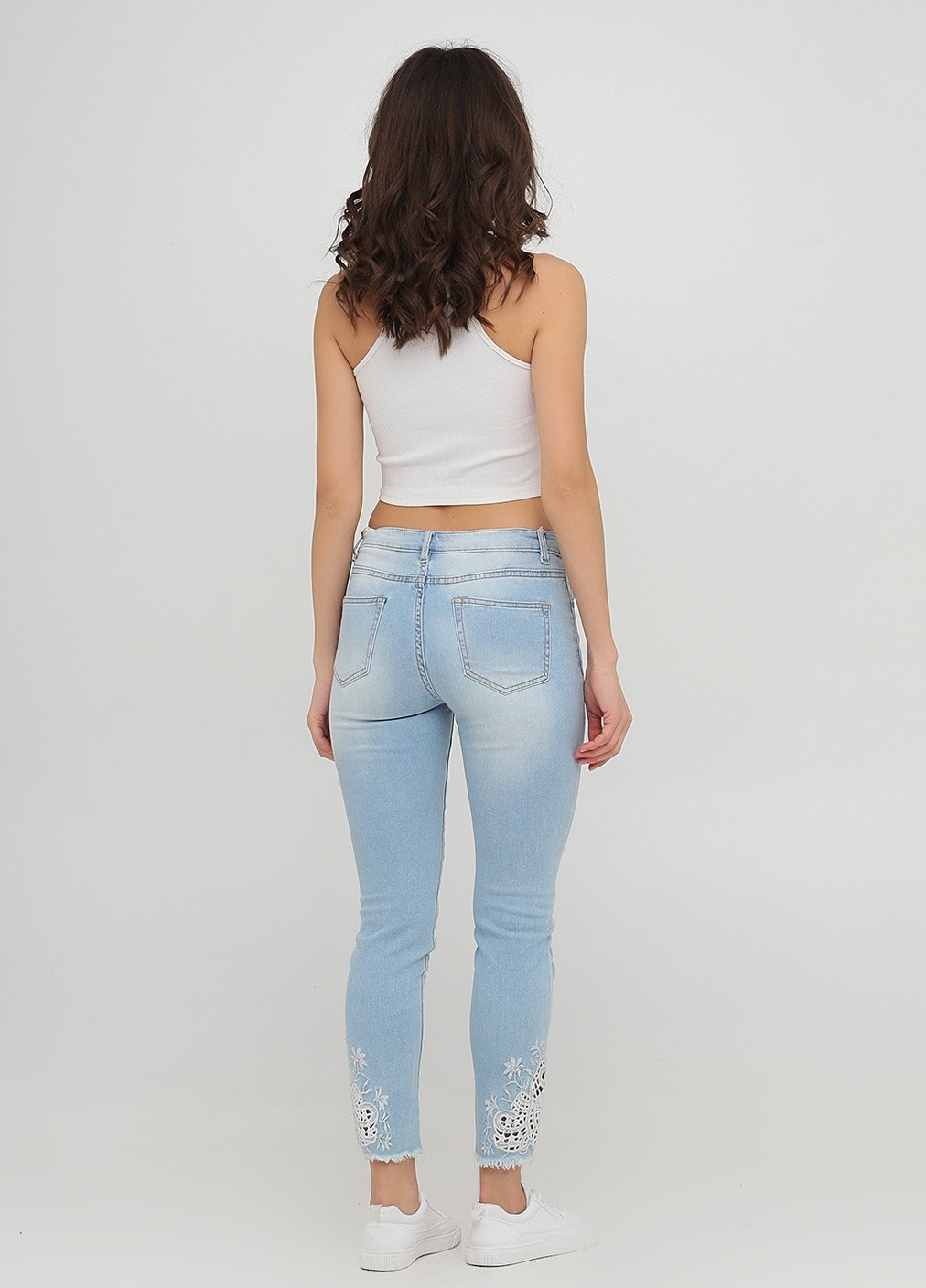 Демисезонные скинни, укороченные джинсы Y.TWO - (251164887)