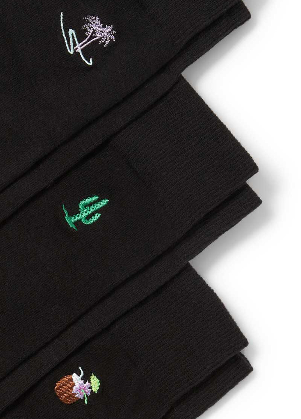 Чорні шкарпетки (3 пари) C&A однотонні (341560705)