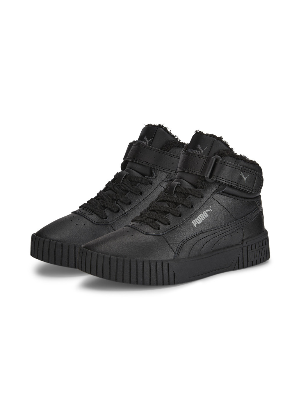 Чорні дитячі кросівки carina 2.0 mid winter sneakers youth Puma