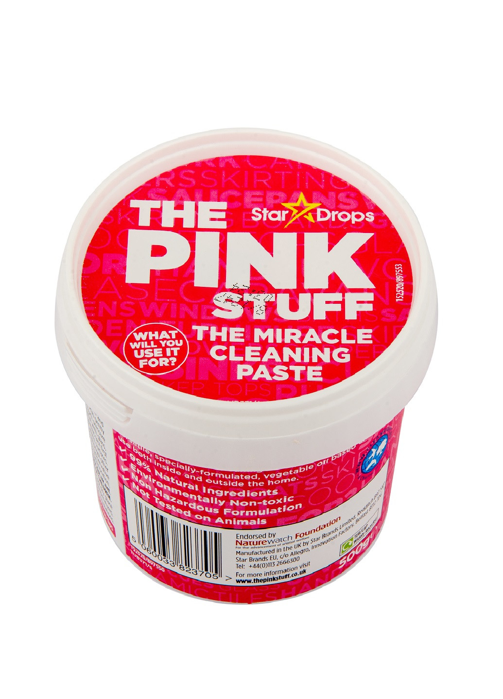 Универсальная очищающая паста The Miracle Cleaning Paste 500ml The Pink Stuff (252126663)