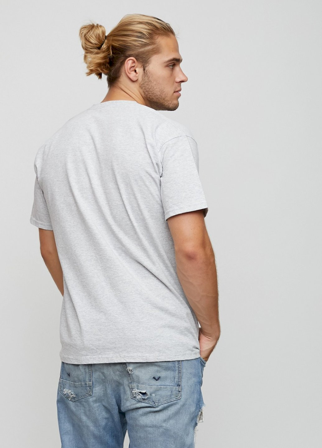 Сіра футболка чоловіча basic YAPPI