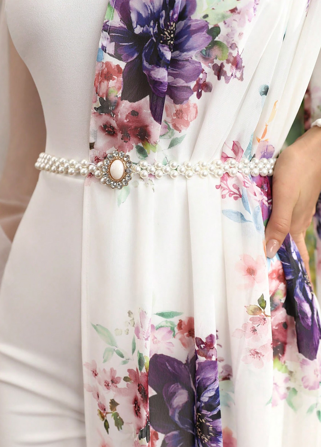 Комбінезон SHEIN комбінезон-брюки квітковий комбінований коктейльний поліестер