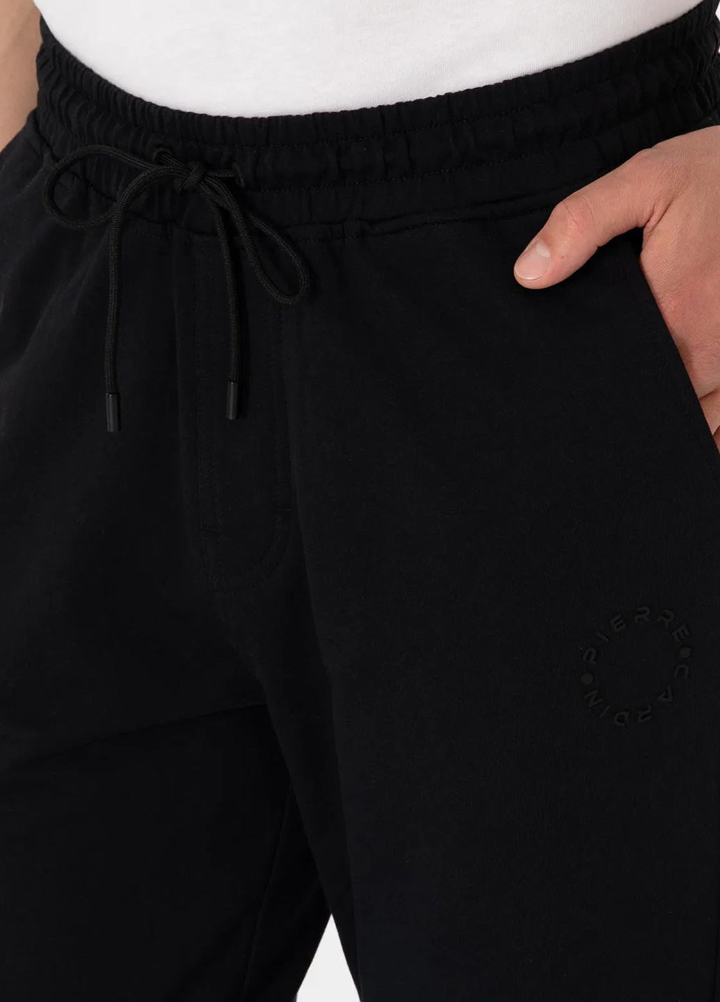 Черные кэжуал демисезонные джоггеры брюки Pierre Cardin