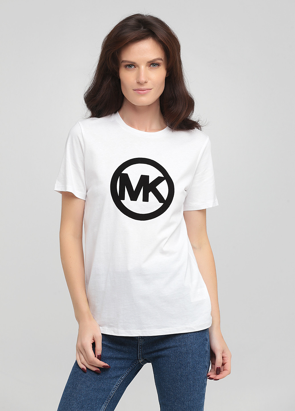 Белая летняя футболка Michael Kors