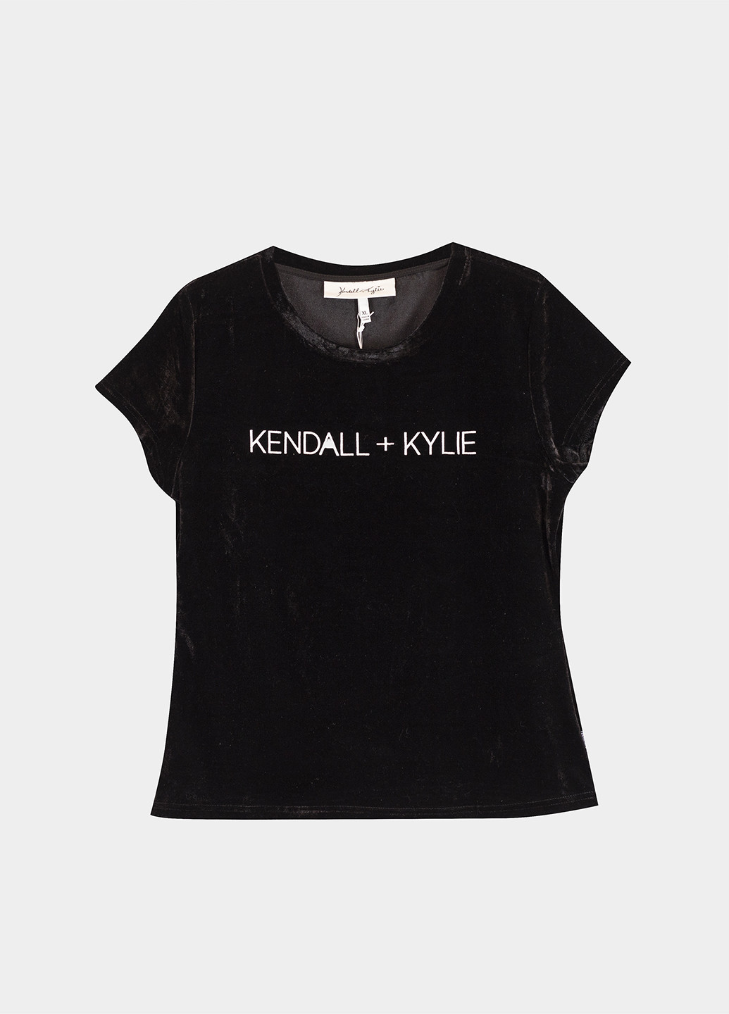 Черная летняя футболка Kendall & Kylie