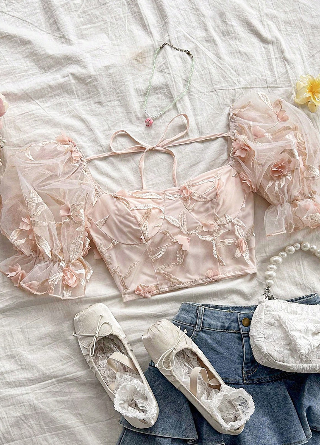 Світло-рожева блуза SHEIN