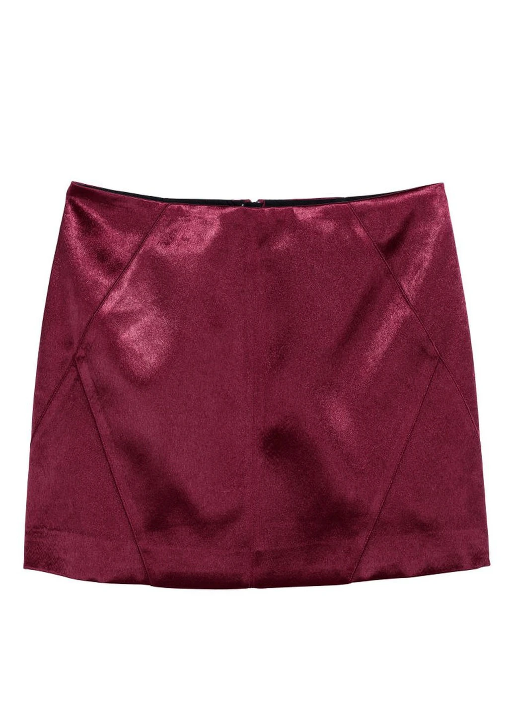 Фуксиновая однотонная юбка H&M
