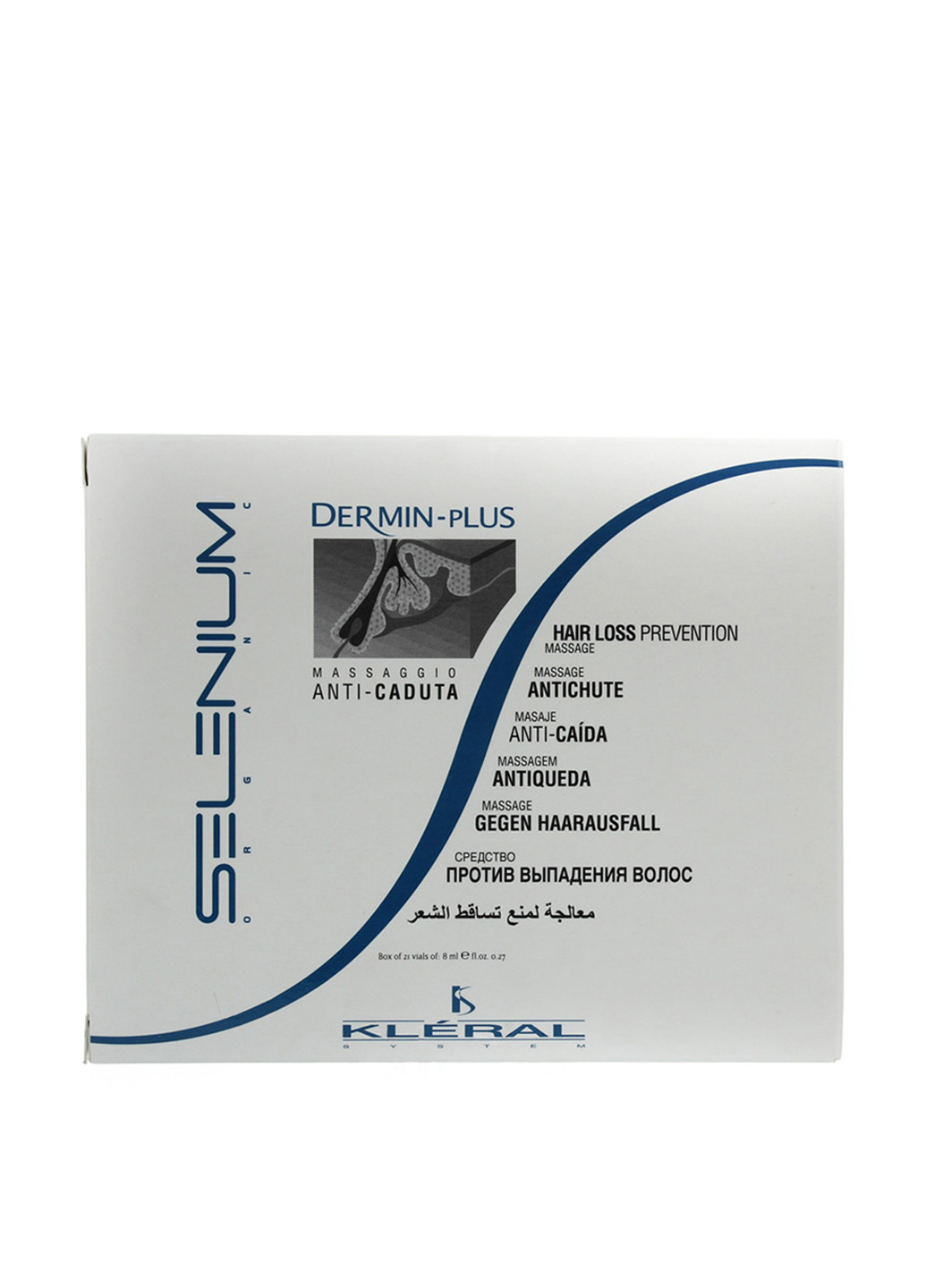 Ампули проти випадіння волосся Dermin Plus Hair Loss Prevention, 21х8 мл Kleral System (160737645)
