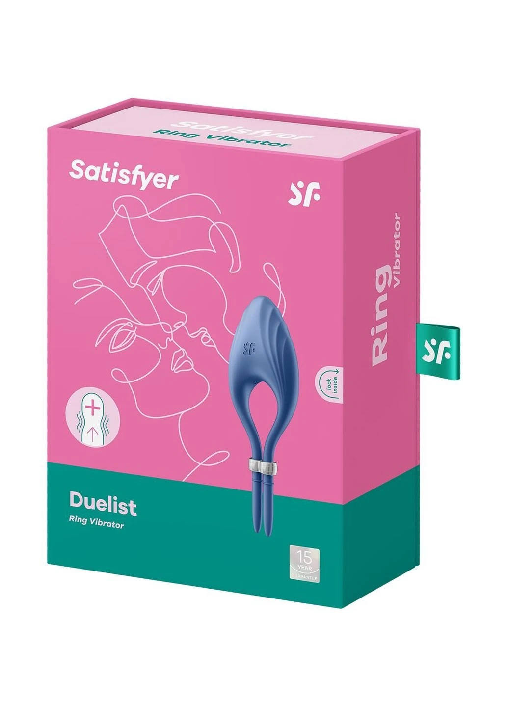 Эрекционное виброкольцо лассо Duelist Blue, 10 режимов, мощный мотор Satisfyer (254785256)