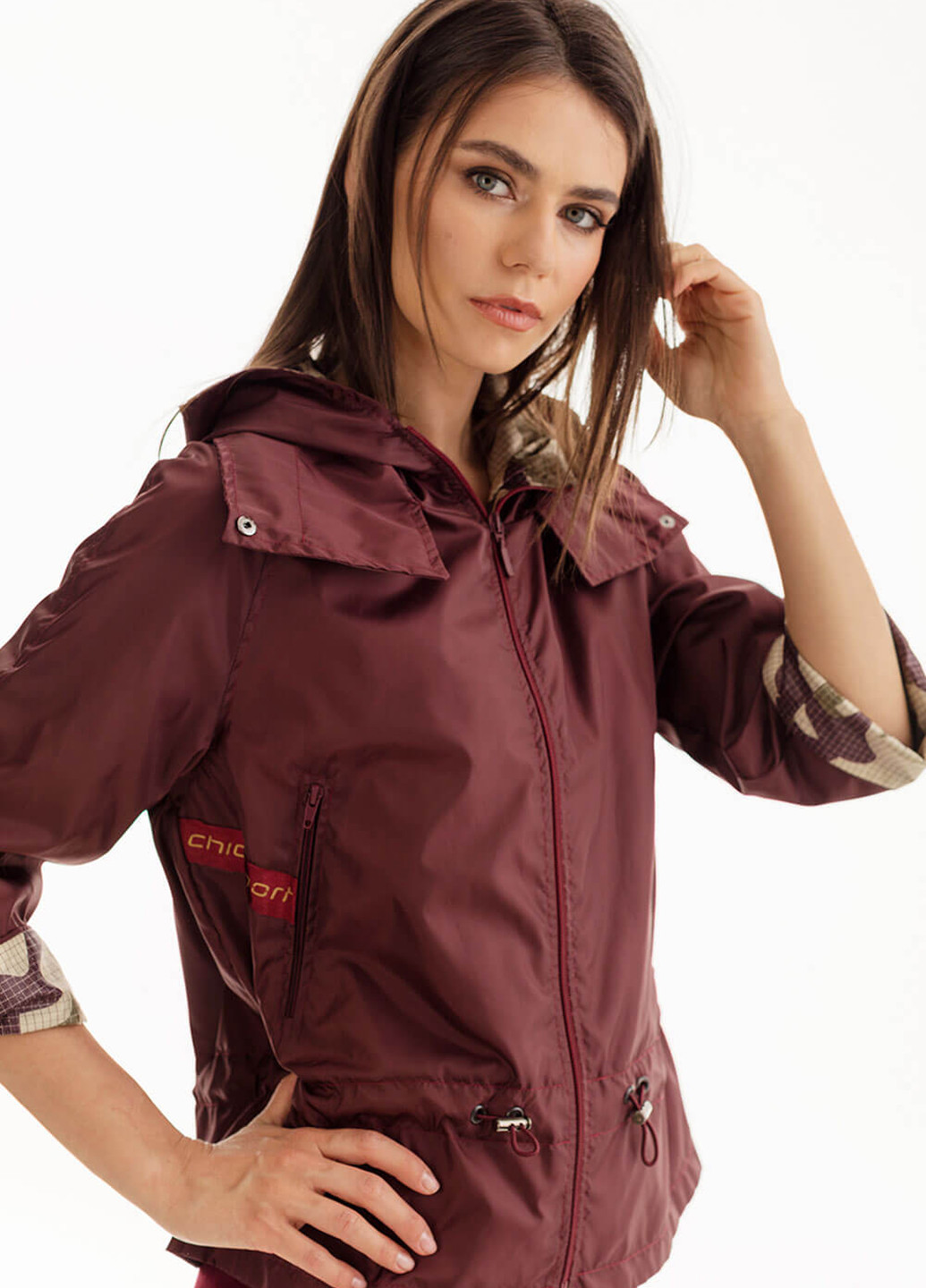 Бордовая демисезонная куртка Natali Bolgar