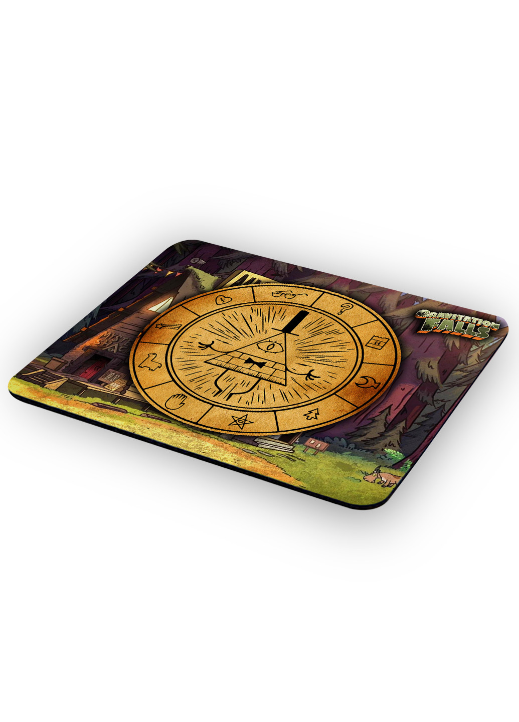 Килимок для мишки Білл Шифр Гравіті Фолз (Bill Cipher Gravity Falls) (25108-2627) 22х18 см MobiPrint (222995193)